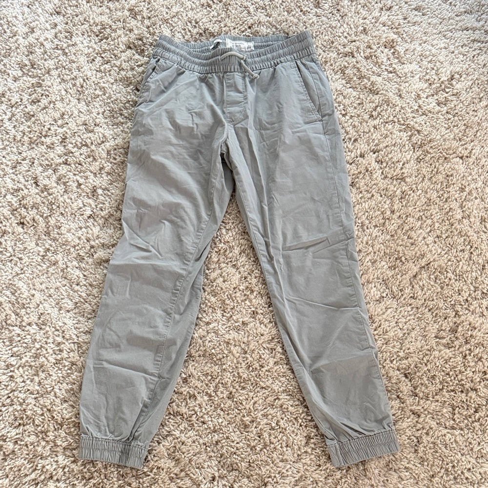 Abercrombie & Fitch Mens Light Gray Joggers